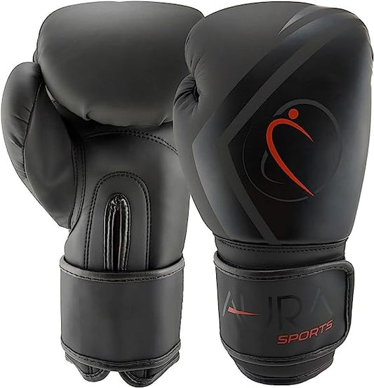 Aura Boxing Training Gloves Men and Women for Sparring, Muay Thai, MMA, Kickboxing, Punching Bag and Mitt Work