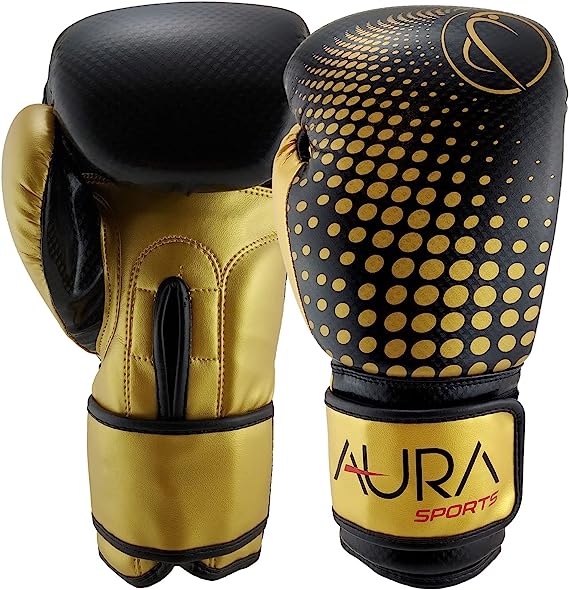 Aura Boxing Training Gloves Men and Women for Sparring, Muay Thai, MMA, Kickboxing, Punching Bag and Mitt Work