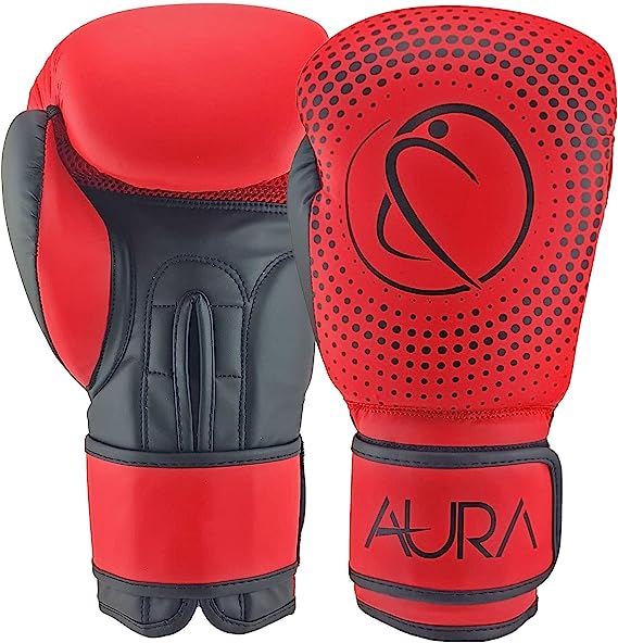 Aura Boxing Training Gloves Men and Women for Sparring, Muay Thai, MMA, Kickboxing, Punching Bag and Mitt Work